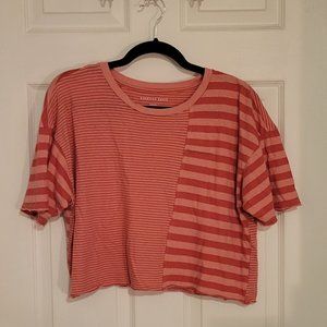 Slightly Cropped Striped T-Shirt